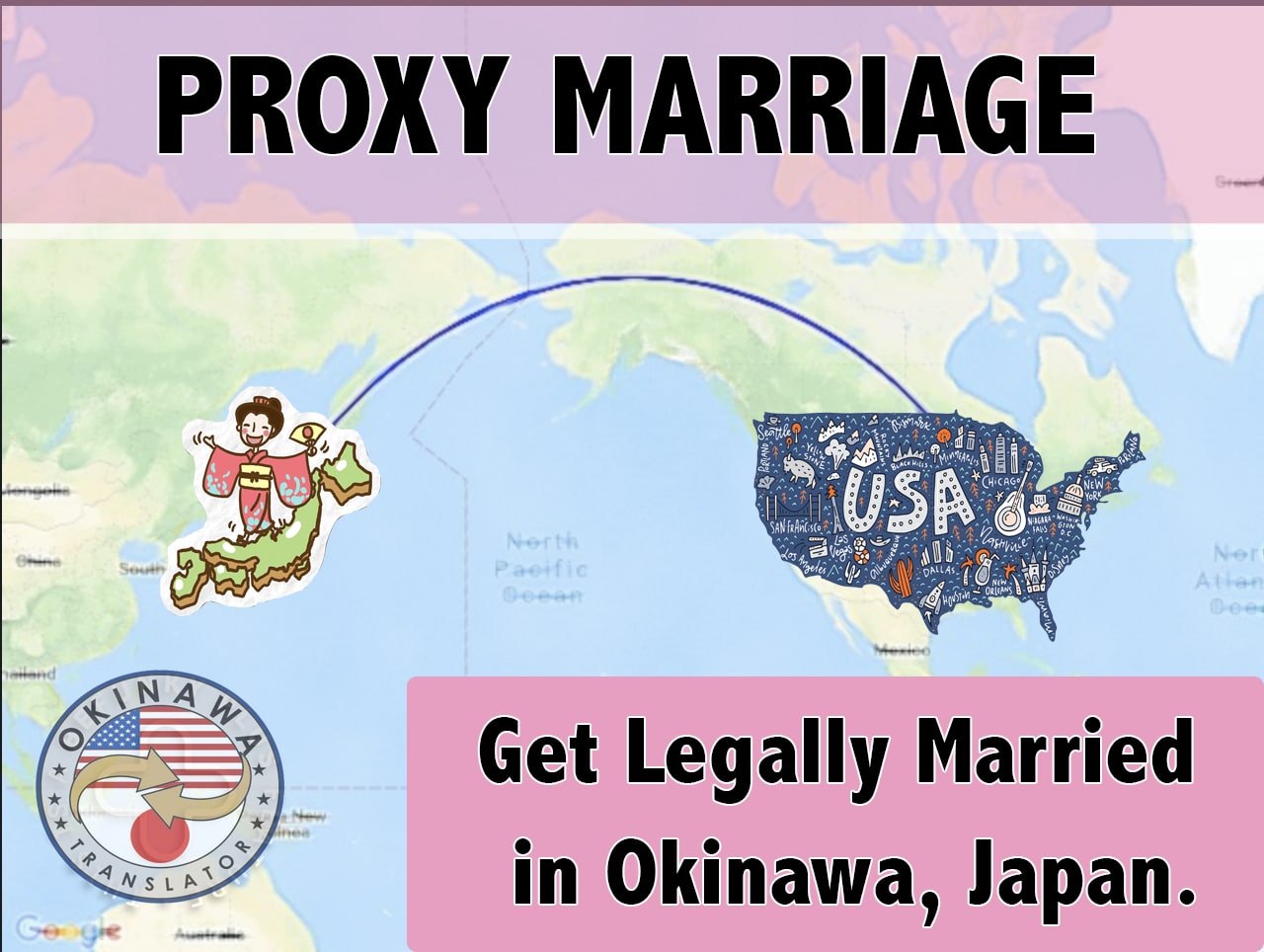 Proxy Marriage in Okinawa, Japan. (If one party cannot attend in person)